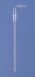 BARBOTEUR EN VERRE INCLINE 90°C LONGUEUR 250 MM RODAGE MALE 19/26