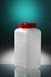 Flacon carré 1L PEHD na gradué H185 Ø58  bouchon jointé rg, STERILE SAL 10-3 - 90/carton