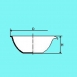 Capsule evap. JIPO f/plat, 151x63 mm Le lot de 5