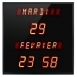 Horloge/calendrier digitale à diodes