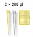 Pointe de pipette Tip Box non stérile 2 -200 µl CE IVD les 480 (5 x 96) (ancienne référence 712413)