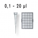 Pointe de pipette Tip Box stérile 0,1-20 µl CE IVD les 960 (10 x 96) (ancienne référence 702440)