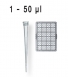 Pointes de pipette vrac 1-50 µl CE IVD le 1000