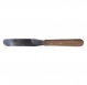 Spatule inox lame souple, manche bois L 190 mm, lame Lg 100 mm