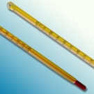 Thermomètre tige alcool -10   +60°C à 1/2 Long.300 mm