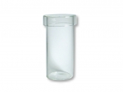 Boîte à coloration de Borel de forme ronde en verre H80 x Ø40 mm