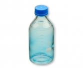 Flacon ISO Simax cap+bague bleu   500ml le lot de 10