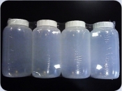 FLACON ROND 1L PELD souple translucide + BOUCHON incassable (Carton de 60 unités, emballage par 4 plastifié) (TARIF INITIAL 135 €HT - REMISE 82%)