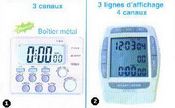 Minuteur/compteur-décompteur 4 canaux, à mémoires