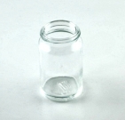 Pilulier en verre blanc b.30 sans cape 18 ml, la pièce <font color='red'>REFERENCE ARRETEE voir ref DU068657 en verre ambré</font>