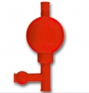 Poire à pipeter standard jusqu à 10 ml, rouge UNITE (ex 69000973)