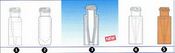 Flacon verre clair ND9 gradué, insert intégré 0,2 ml (10 x 100)