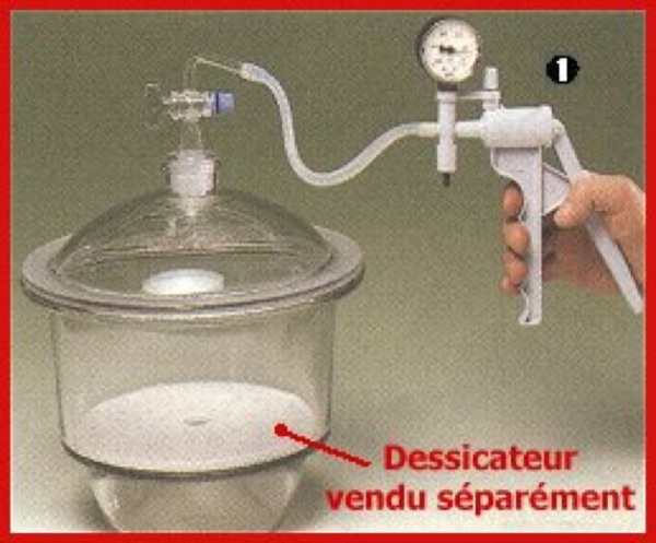 Pompe À Vide Manuelle Avec Manomètre, pompe à vide manuelle avec manomètre  sur AllSciences